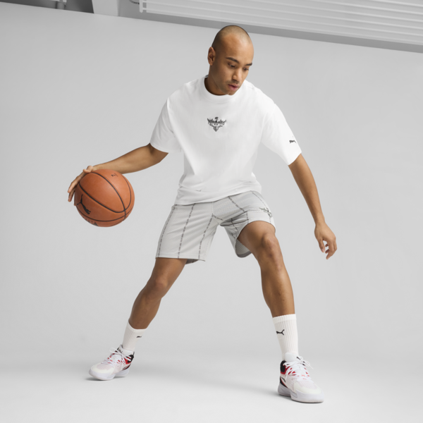 Melo Alwayz On 1 Basketball Tee Men, PUMA White, large-MEX