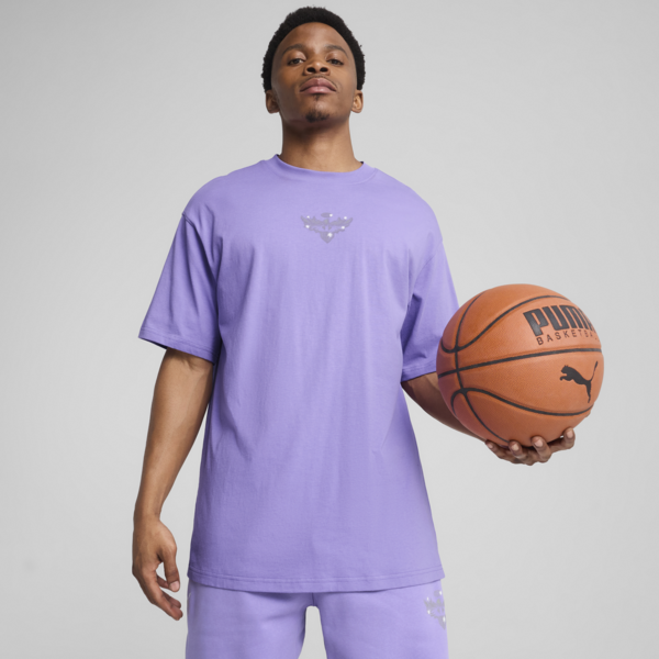 Melo Alwayz On 1 Basketball Tee Men, Lavender Alert, large-MEX