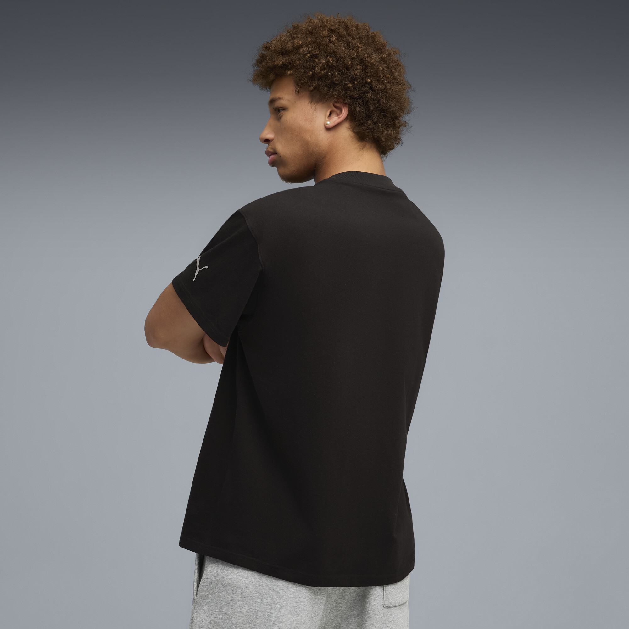 PUMA Melo Alwayz Op 1 basketbalshirt voor Heren, Zwart/Zilver, Maat M thumbnail 5