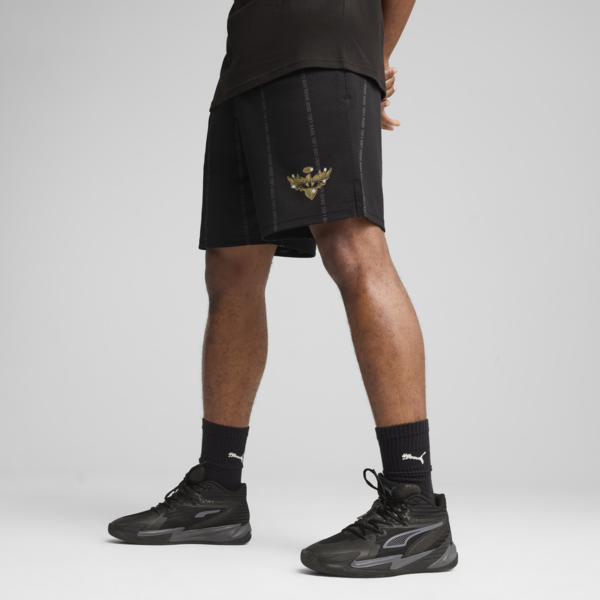 Melo Alwayz On 1 7" Basketball Shorts Men, PUMA Black, large-MEX