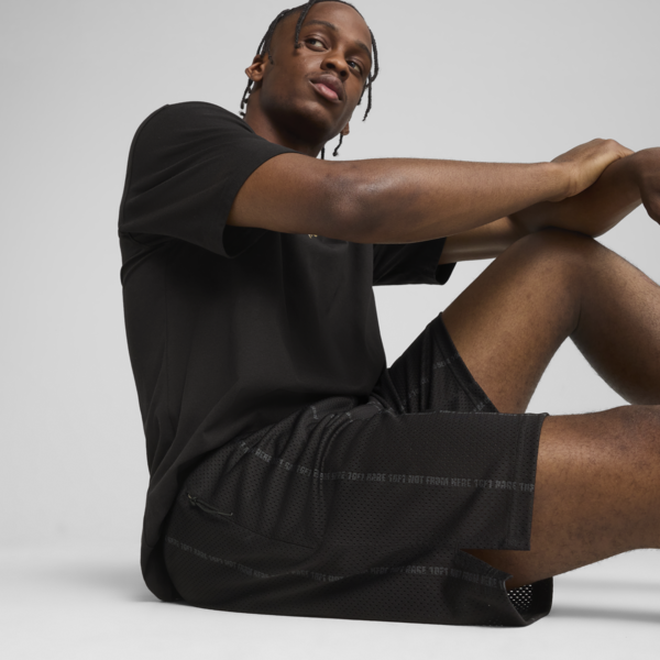 Melo Alwayz On 1 7" Basketball Shorts Men, PUMA Black, large-MEX