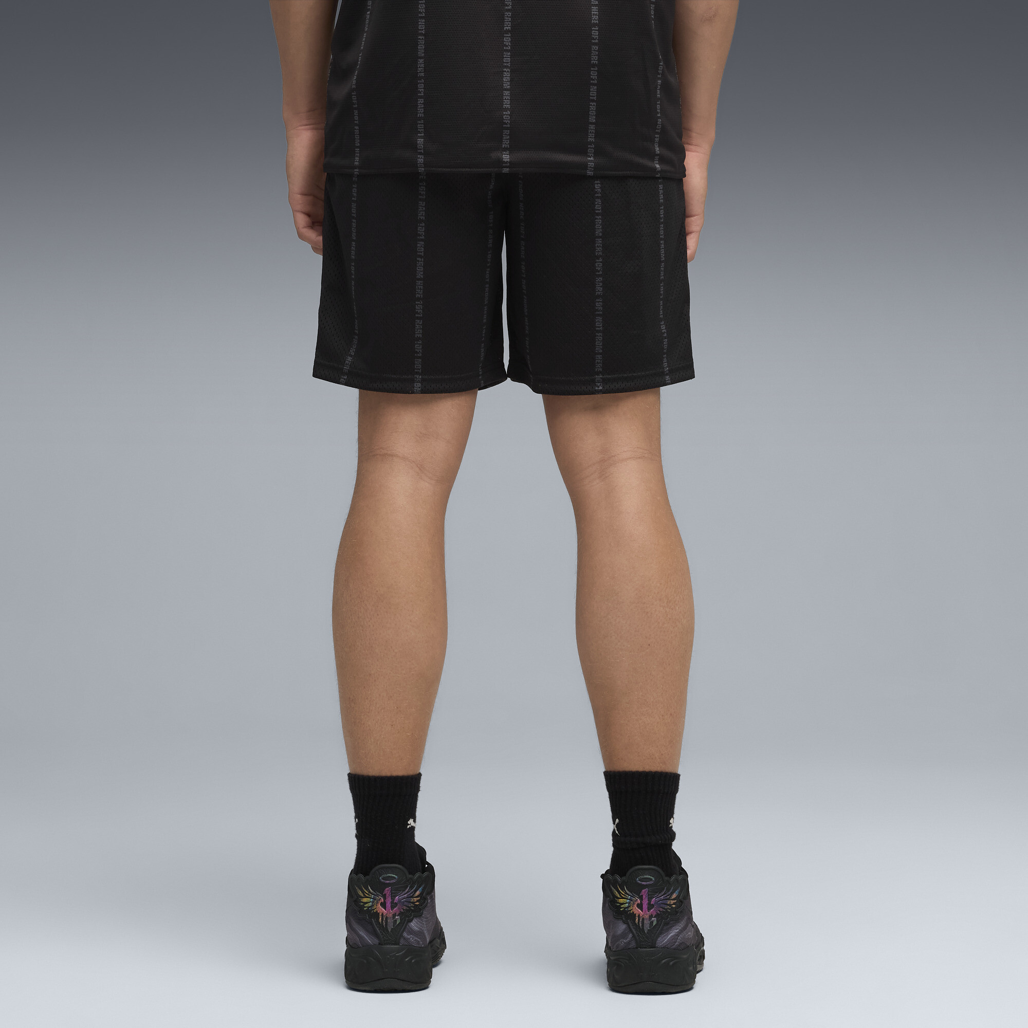 PUMA Melo Alwayz On 1 basketbalshort voor Heren, Zwart/Zilver, Maat L thumbnail 3