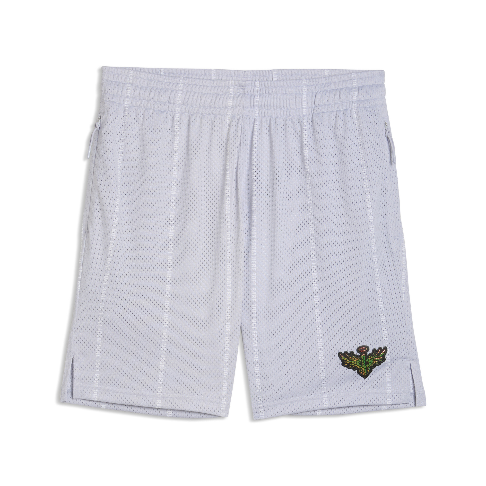 PUMA Melo Alwayz On 1 basketbalshort voor Heren, Zilver, Maat XL