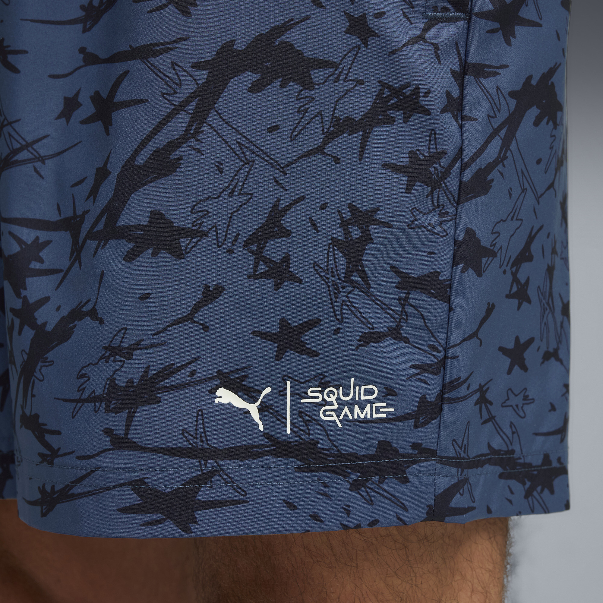 PUMA x SQUID GAME short voor Heren, Blauw, Maat M thumbnail 4