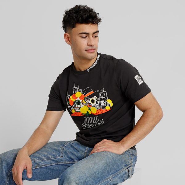 Día de Muertos Classics Tee, PUMA Black, large-MEX