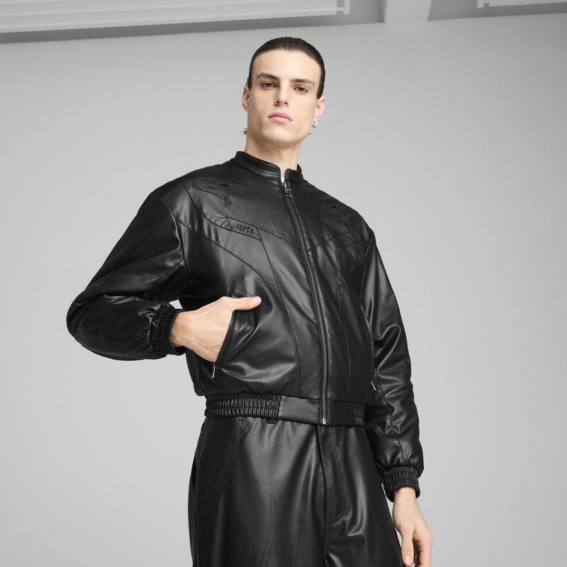 PUMA Super Pleather Bomber Jacket