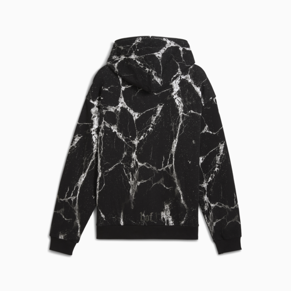 Sudadera PUMA HOOPS x LAFRANCÉ Written in Chrome para hombre, PUMA Black-Puma White AOP, large-MEX