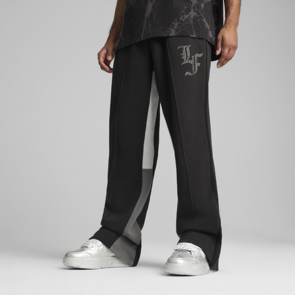 Pantalones PUMA HOOPS x LAFRANCÉ Written in Chrome para hombre, PUMA Black, large-MEX