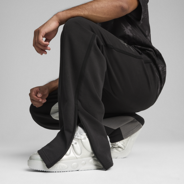 Pantalones PUMA HOOPS x LAFRANCÉ Written in Chrome para hombre, PUMA Black, large-MEX