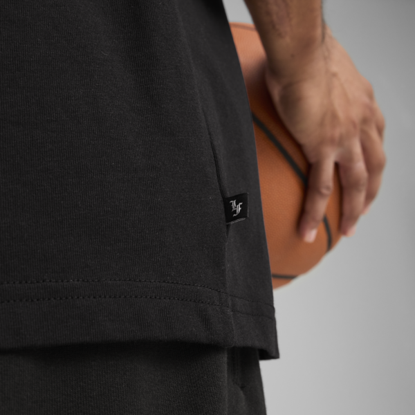 PUMA HOOPS x LAFRANCÉ Written in Chrome Tee Unisex, PUMA Black, large-MEX