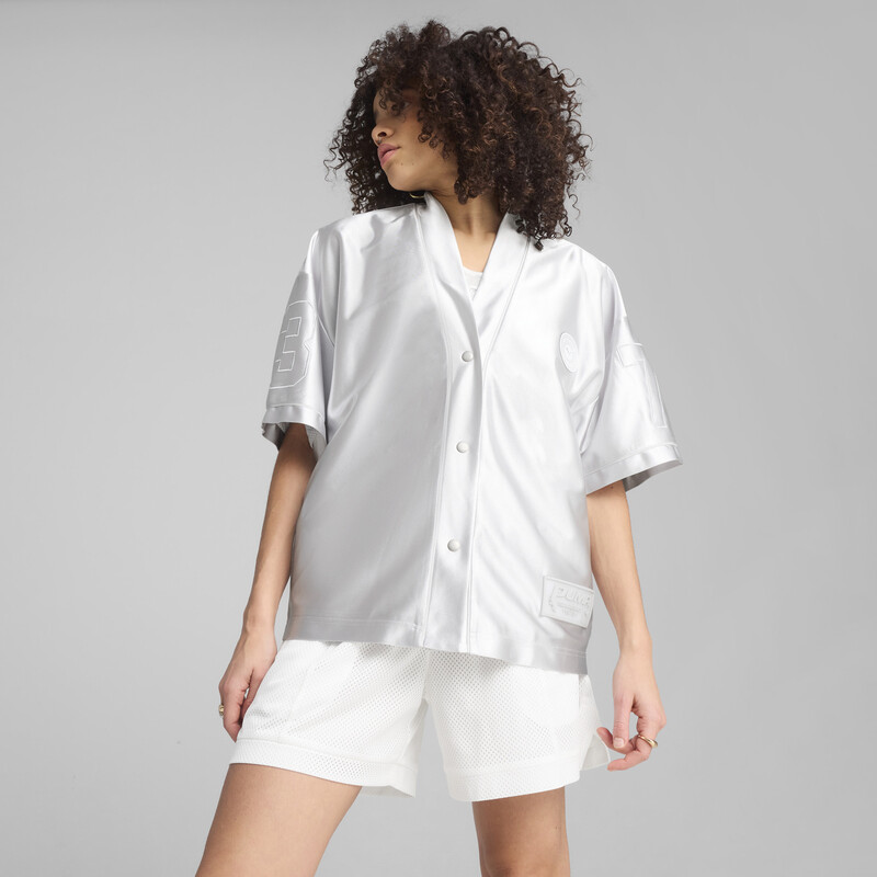 

Women's PUMA Jer-She Baseball-Inspired Oversized Jersey