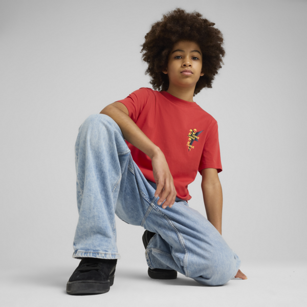 Road To Unity Graphic Tee Youth, Red Fire, large-MEX