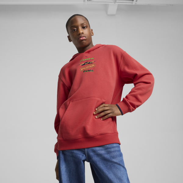 Road To Unity Graphic Hoodie Youth, Red Fire, large-MEX