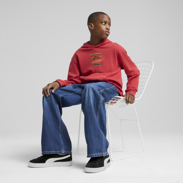 Road To Unity Graphic Hoodie Youth, Red Fire, large-MEX