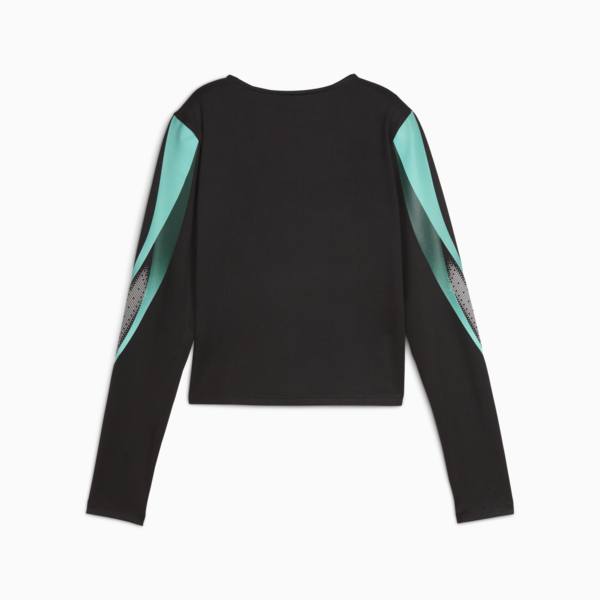 DARE TO Graphic Long Sleeve Tee Women, PUMA Black, large-MEX