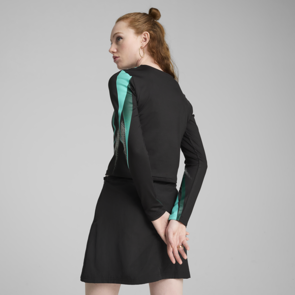 DARE TO Graphic Long Sleeve Tee Women, PUMA Black, large-MEX