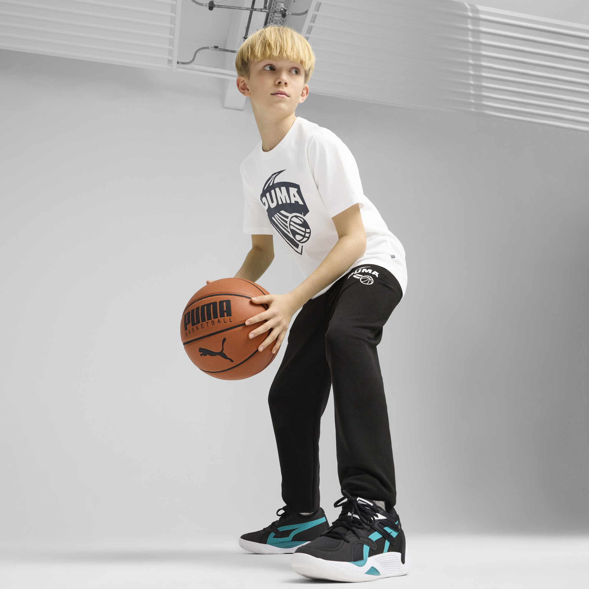 PUMA BASKETBAL Posterize basketbalsweatpant, Zwart