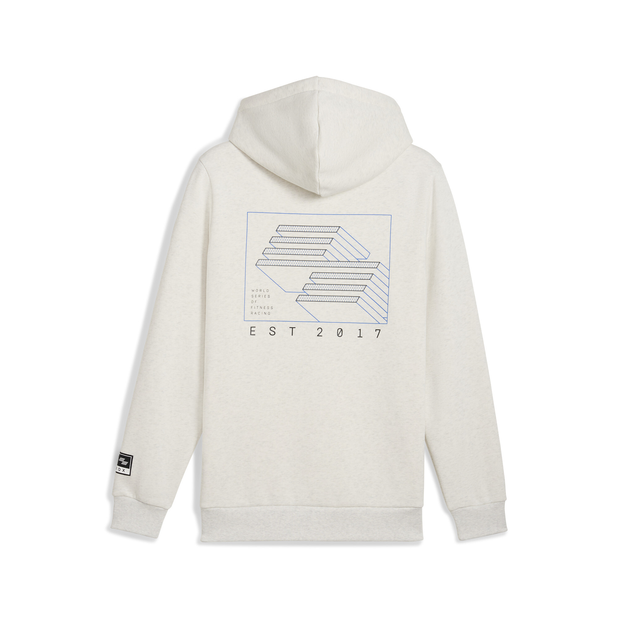 Men's Puma X HYROX Graphic Hoodie, White, Size S, Clothing