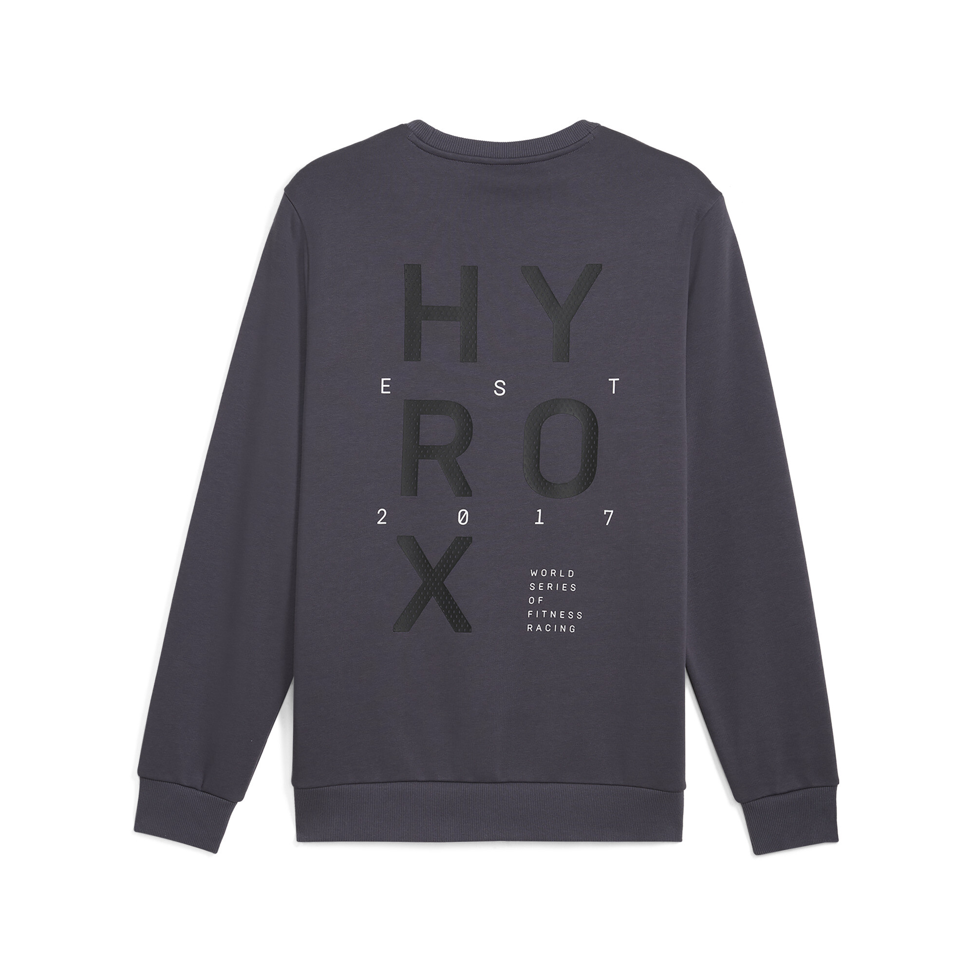 Men's Puma X HYROX Graphic Crew, Gray, Size L, Men