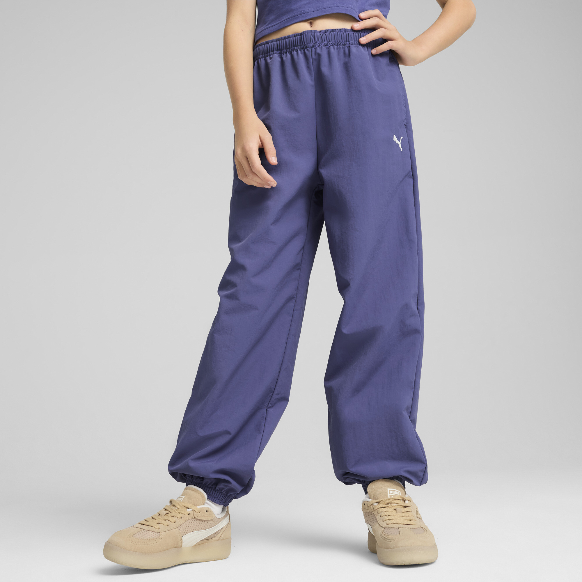 Puma Kids' Wardrobe Ess Woven Pants In Blue
