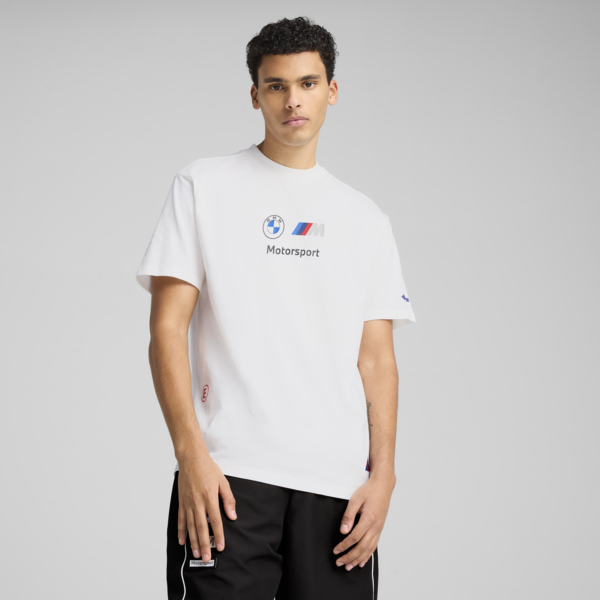 BMW M Motorsport Badge Tee Men, PUMA White, large-ZAF