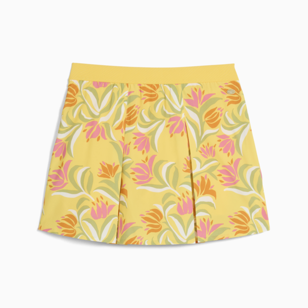 PUMA x DANI DAZEY Pleated Skirt Women, Sunny Yellow, large-ZAF