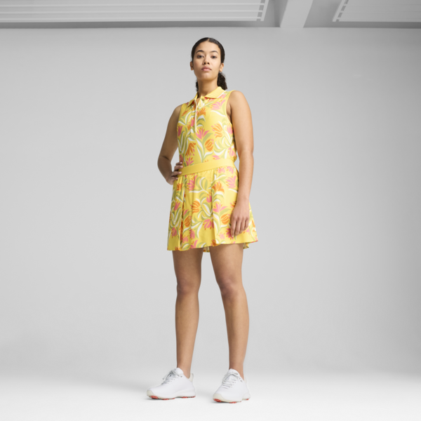 PUMA x DANI DAZEY Pleated Skirt Women, Sunny Yellow, large-ZAF