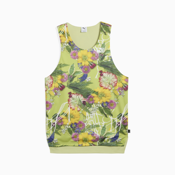 Dunked In Florals Jersey Men, Pistachio Green-AOP, large-MEX