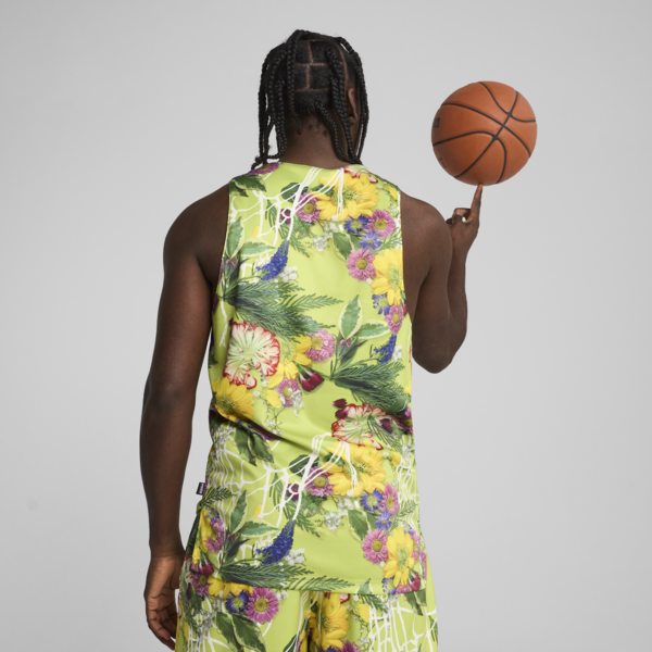 Dunked In Florals Jersey Men, Pistachio Green-AOP, large-MEX