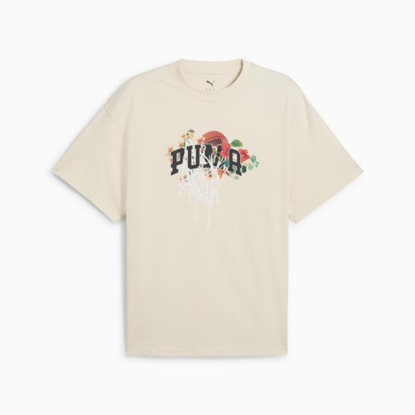 Playera Dunked In Florals I para hombre, Alpine Snow, large-MEX