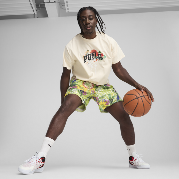 Playera Dunked In Florals I para hombre, Alpine Snow, large-MEX