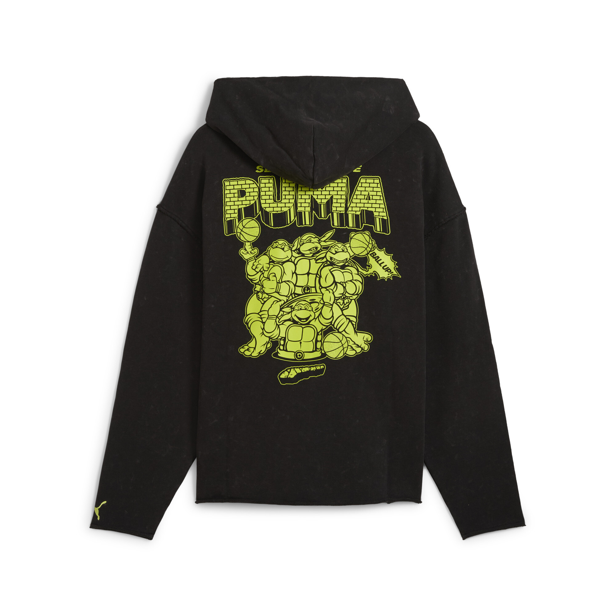 PUMA x TMNT basketbalhoodie voor Heren, Zwart, Maat XXL