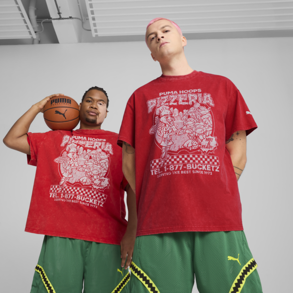 PUMA x TMNT Basketball Tee Men, For All Time Red, swatch-ZAF