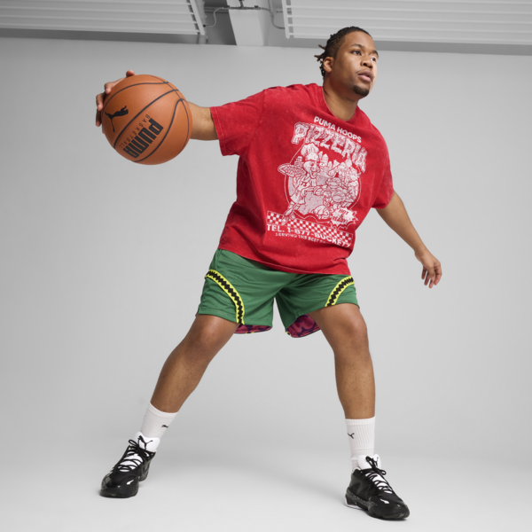 Playera PUMA HOOPS x TORTUGAS NINJA I para hombre, For All Time Red, large-MEX