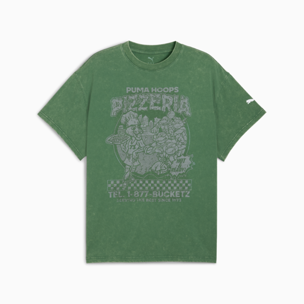 Playera PUMA HOOPS x TORTUGAS NINJA I para hombre, Vine, large-MEX