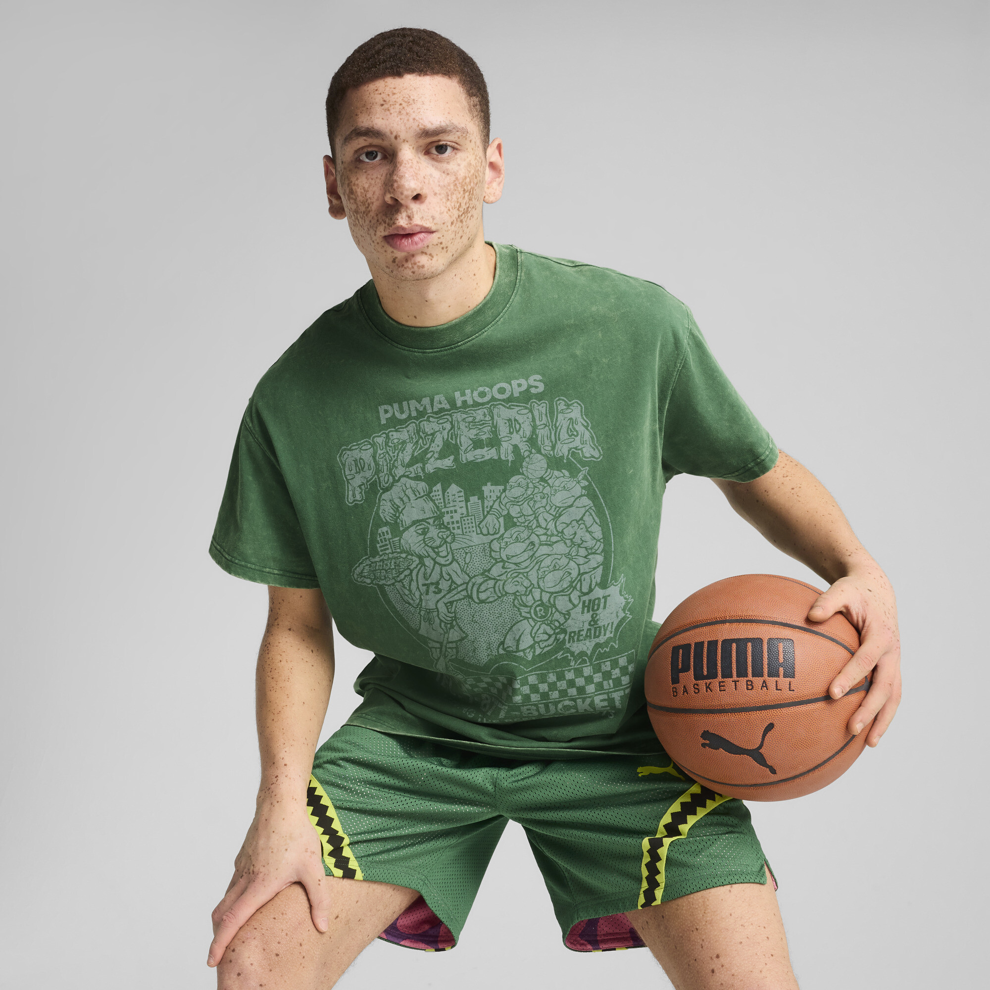 PUMA HOOPS x TMNT Relaxed Graphic Tee Youth | Ninja Turtles