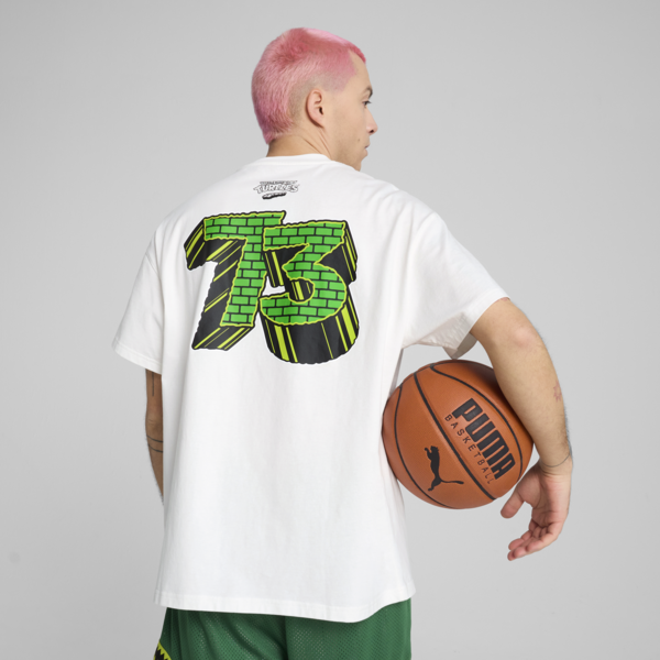 Remera PUMA HOOPS x TORTUGAS NINJA II para hombre, PUMA White, large-ARG