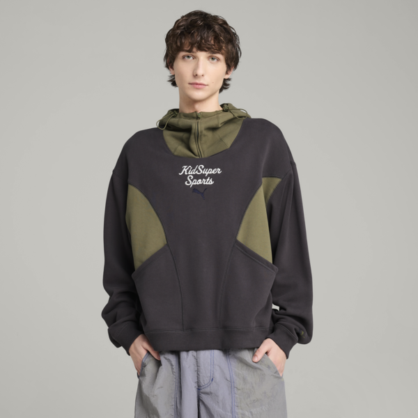 Sudadera PUMA x KIDSUPER Progressive para hombre, Dark Coal, large-MEX