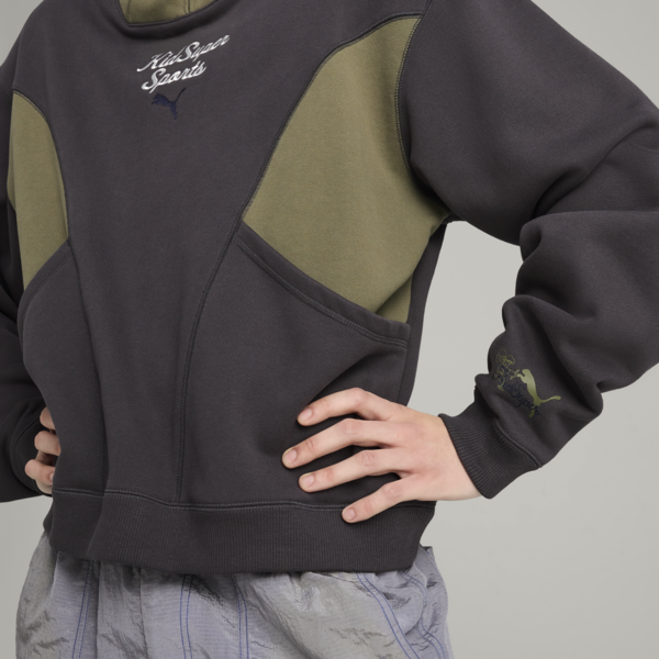 Sudadera PUMA x KIDSUPER Progressive para hombre, Dark Coal, large-MEX