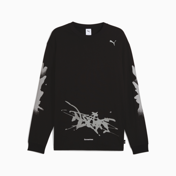 PUMA x NACHO Long Sleeve Top Men, PUMA Black, large-MEX