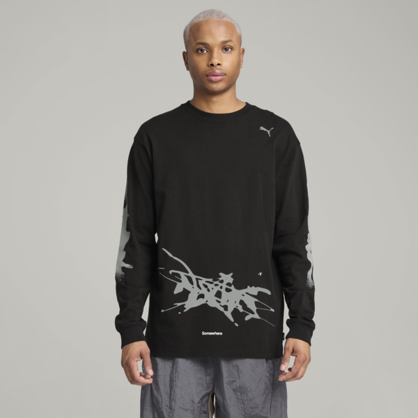 Remera manga larga PUMA x NACHO para hombre, PUMA Black, large-ARG