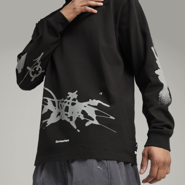 Remera manga larga PUMA x NACHO para hombre, PUMA Black, large-ARG