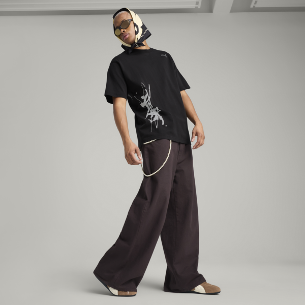 PUMA x NACHO Tee Men, PUMA Black, large-MEX