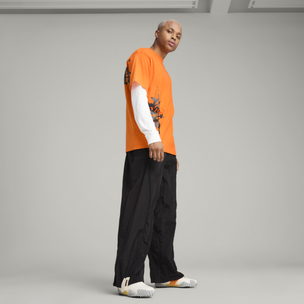 PUMA x NACHO Tee Men, Orange Glo, large-MEX