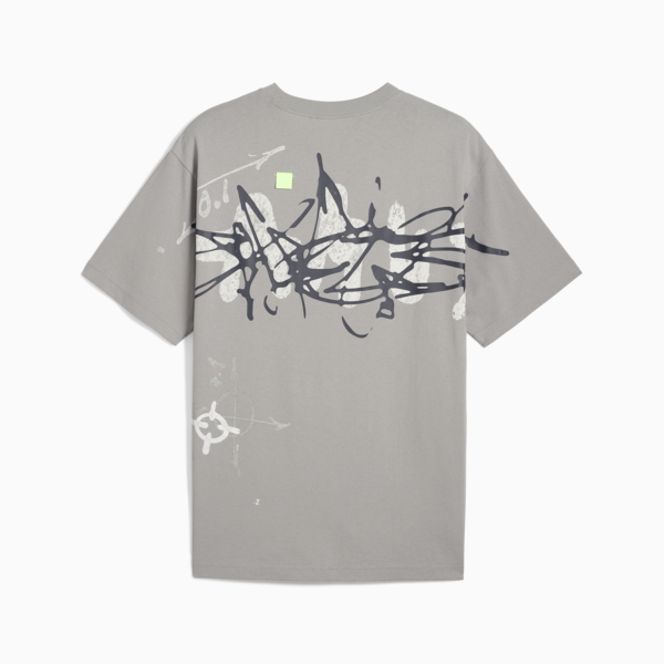 PUMA x NACHO Tee Men, Concrete Gray, large-MEX