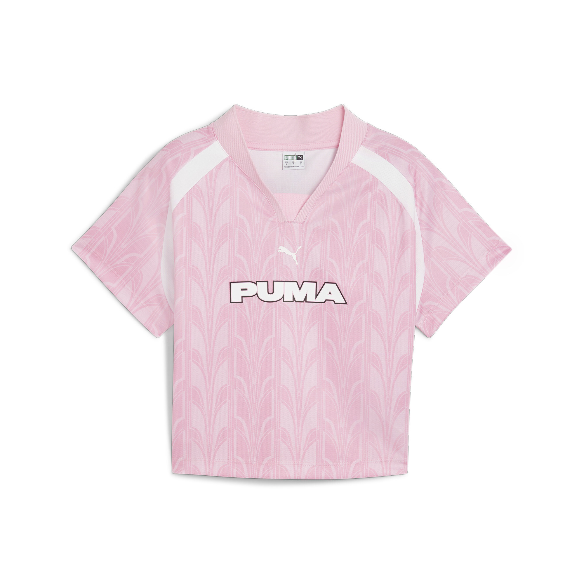 Women's Puma FOOTBALL JERSEY Baby T-Shirt, Pink, Size 4XL, Clothing