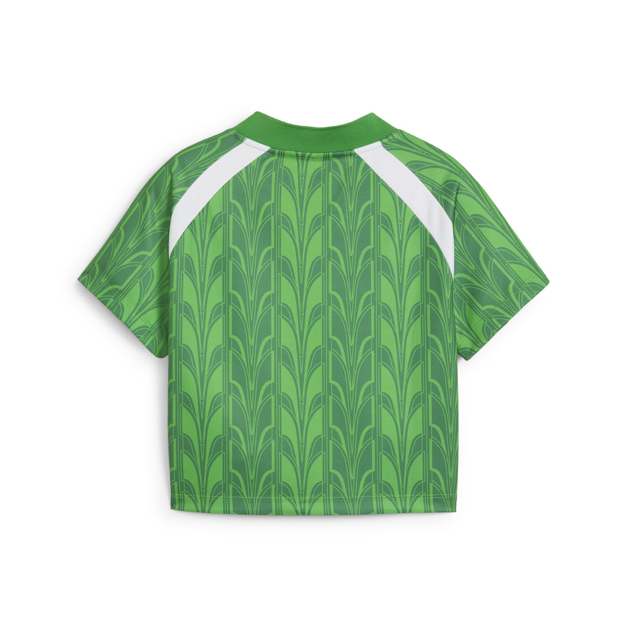 Women's PUMA FOOTBALL JERSEY Baby T-Shirt Women In Green, Size Small