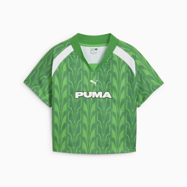FOOTBALL JERSEY Baby Tee Women, PUMA Green, large-MEX