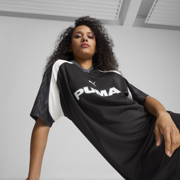 FOOTBALL JERSEY Dress Women, PUMA Black, large-MEX
