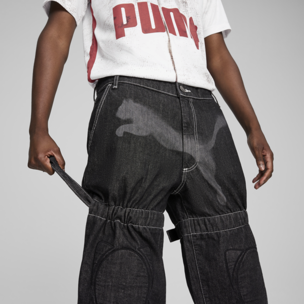 A$AP ROCKY x PUMA Knee Pad Pants Men, PUMA Black-Denim, large-MEX